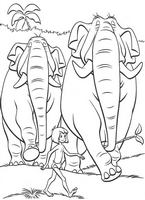 Disney kolorowanki Księga Dżungli do wydruku Disney malowanki dla dzieci numer 11